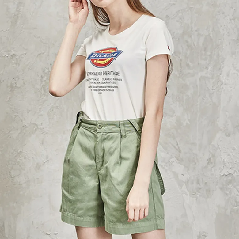 Dickies Straight T-Shirt Women's White-1