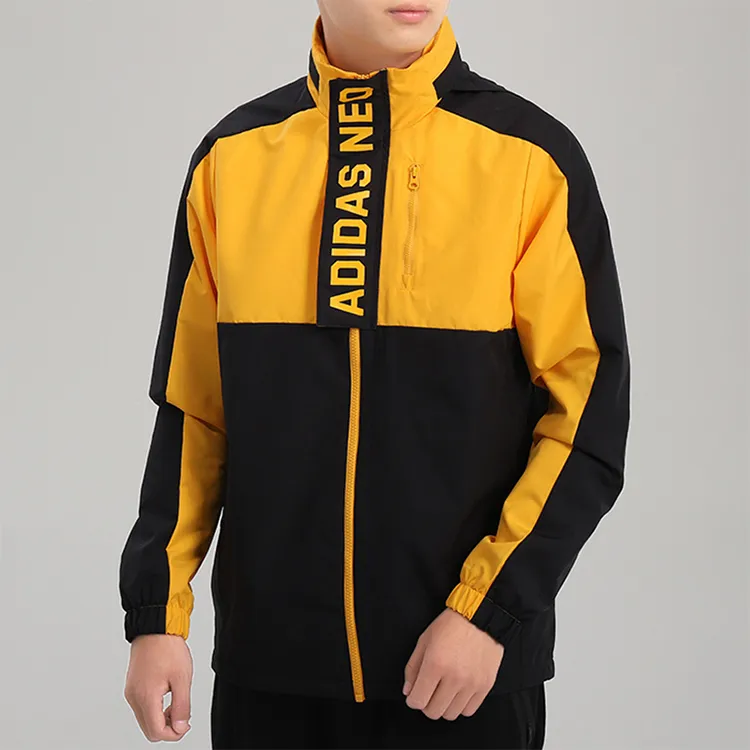 Adidas Neo Jacket Men's Black Gold Multicolor-2