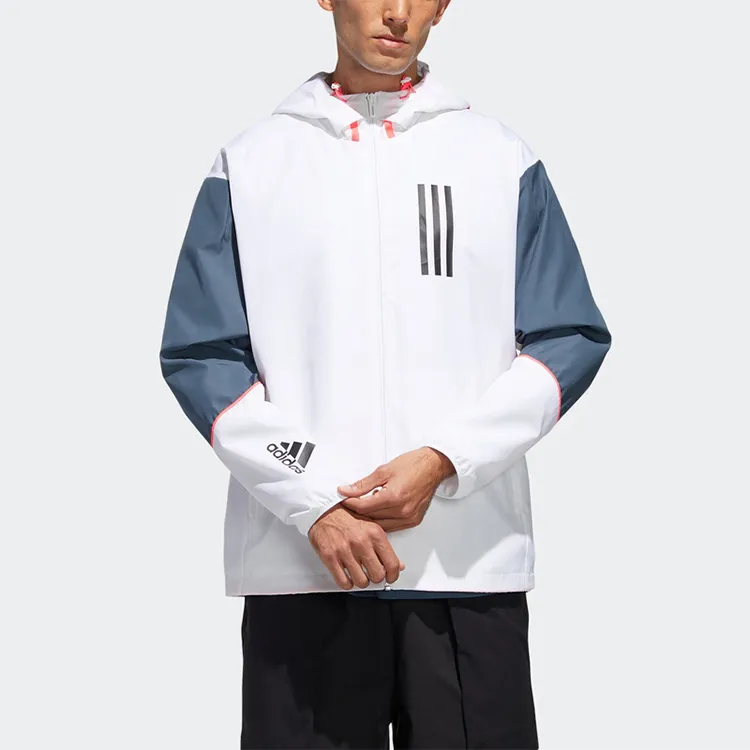 adidas W.N.D. Sports Stylish Hooded Jacket White-2
