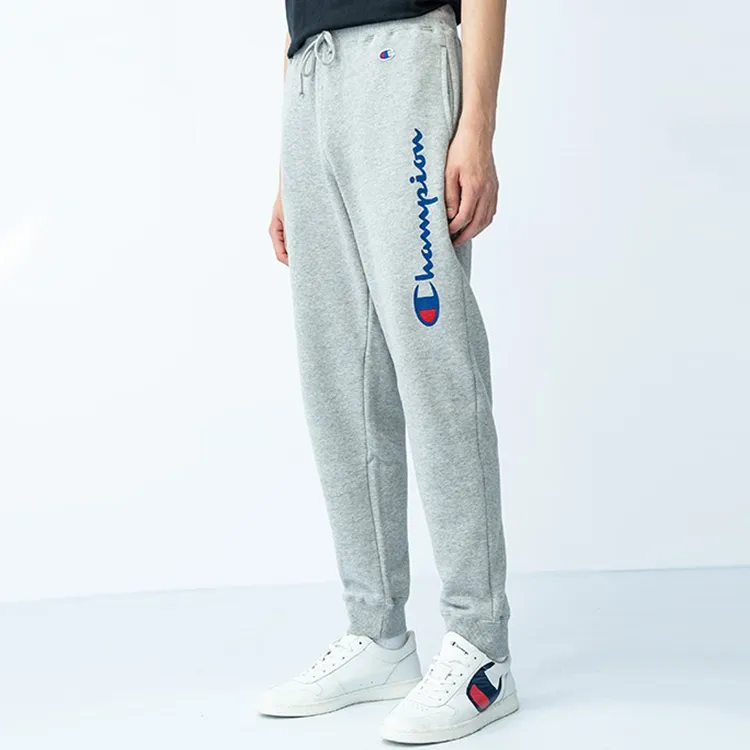 Champion Jogger Moderate Sports Pants Japan Version Unisex Light Gray-2