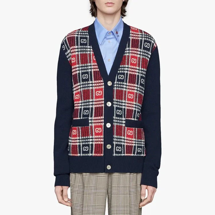 GUCCI Logo V Cardigan-2