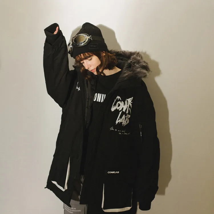 CONKLAB Puffer Jackets Unisex Black-3
