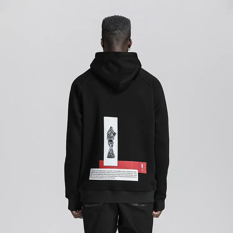 Redcharcoal X NORVINCY Sweatshirts Unisex Black-2