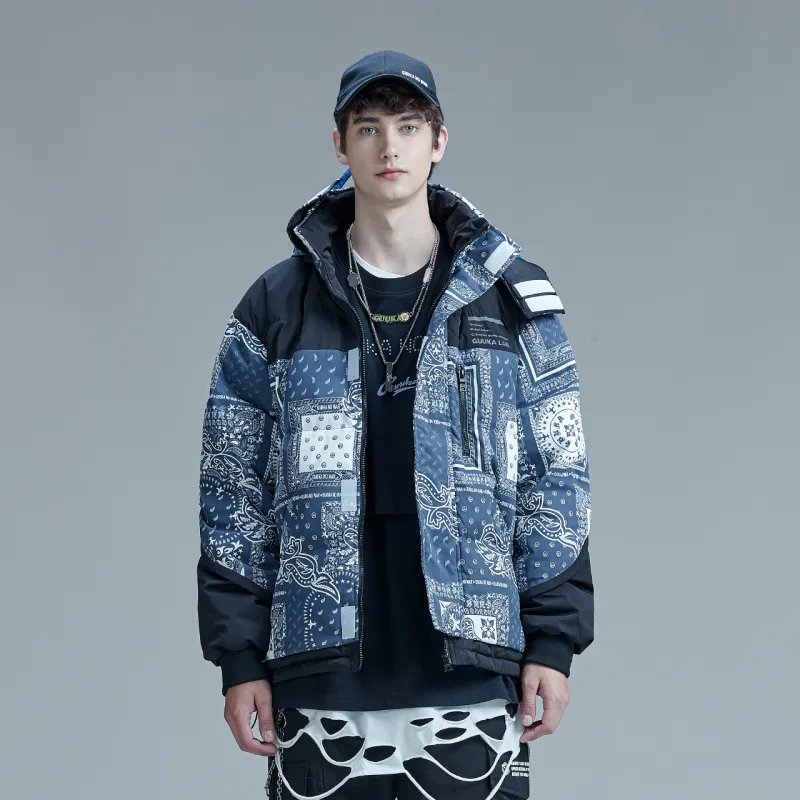 Guuka Puffer Jacket Unisex Dark Blue-4