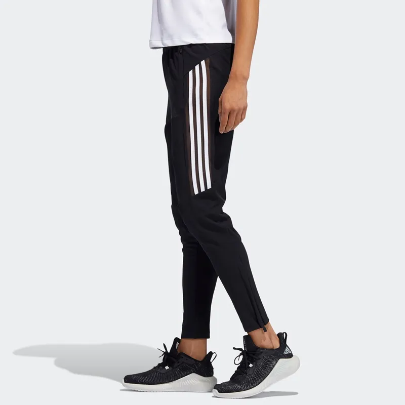 Adidas Knitted Sports Pants Women's Black-4