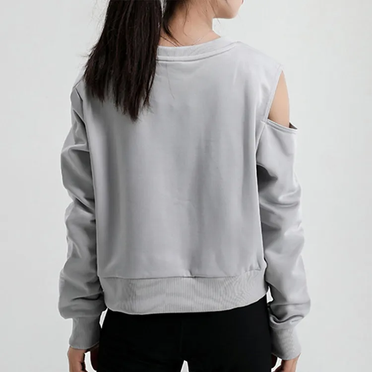 PUMA Sweatshirts Women's Light Gray-2