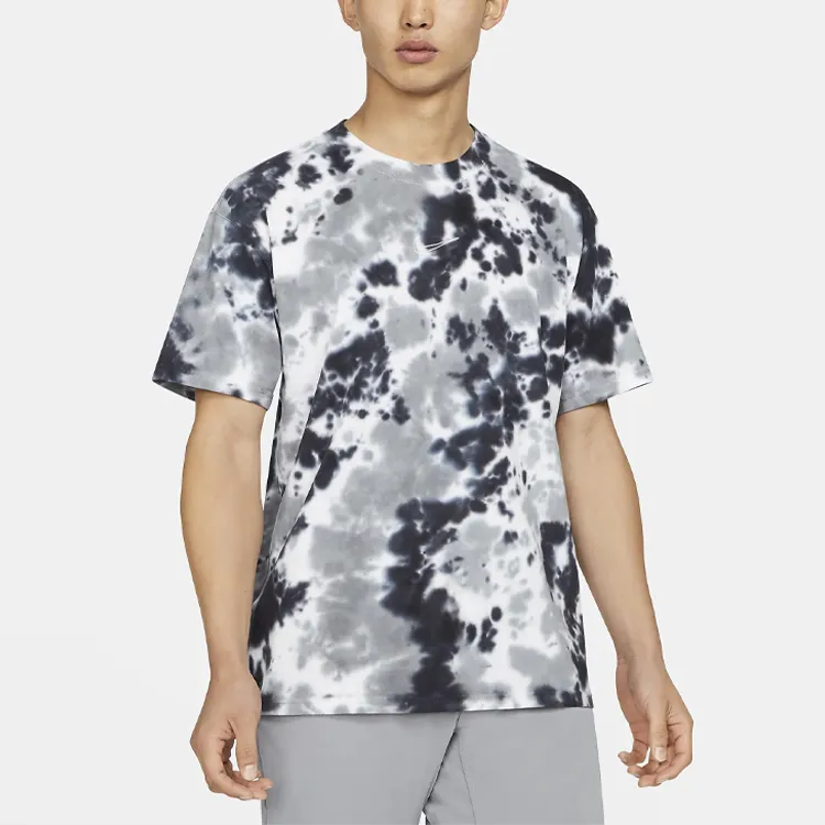 Nike Sportswear Loose Fit Tie-Dye Print Tee Gray-4