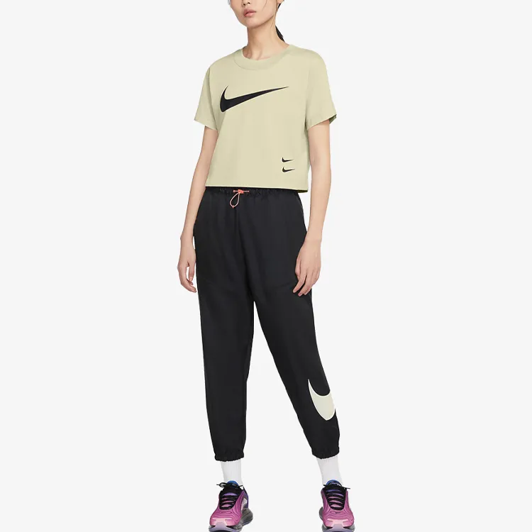 Nike T Shirt Women's Beige Yellow-2