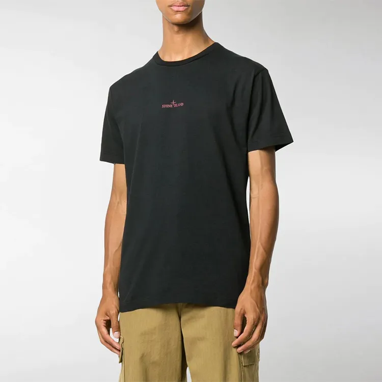STONE ISLAND T Shirts Men Ink Black-2