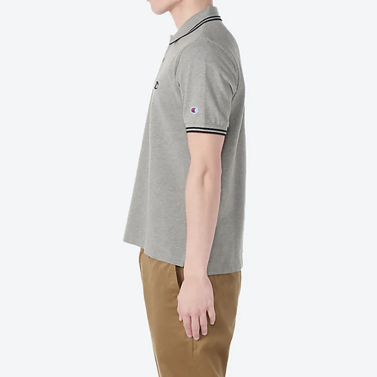 Champion Polo Shirts Unisex Oxford Gray-4