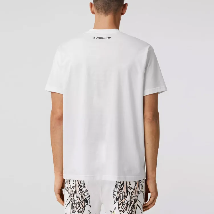 Burberry T Shirts Men White-3
