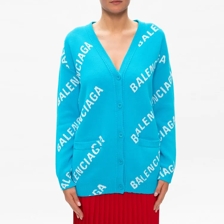 Balenciaga Knitwear Women's Sky Blue-3
