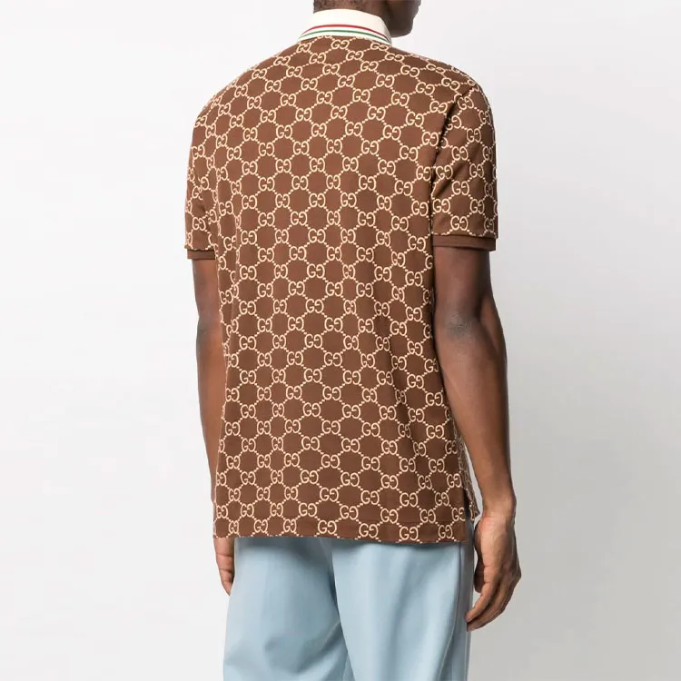 GUCCI Polo Shirts Men Brown-1