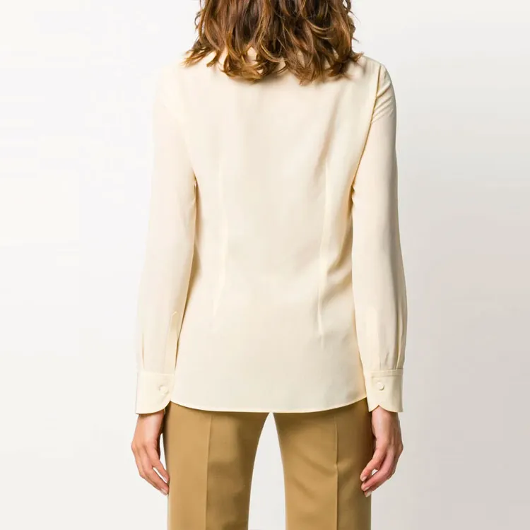 GUCCI Silk Blouse White-1