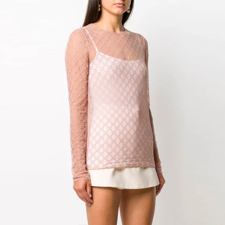 GUCCI T-Shirts Women's Light Pink-1