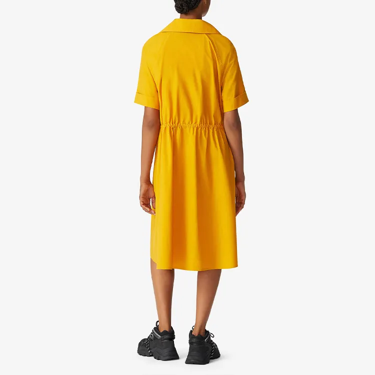 KENZO Short Sleeved Dress Women's Yellow-2