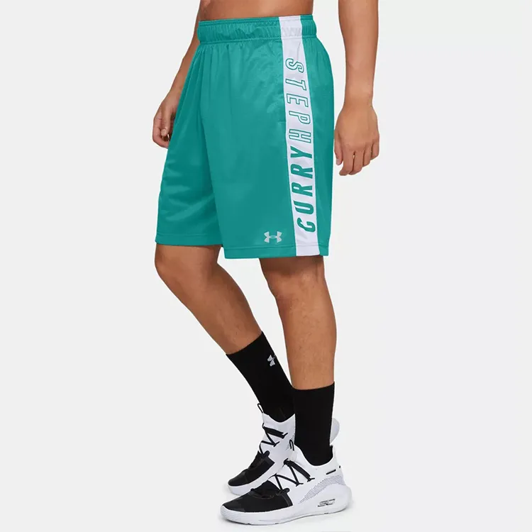 Under Armour Wordmark Basketball Shorts Men Green-4