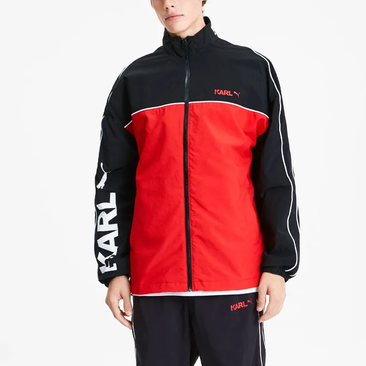 PUMA KARL LAGERFELD Old Buddha Collaboration Jacket Men's Black Red-3