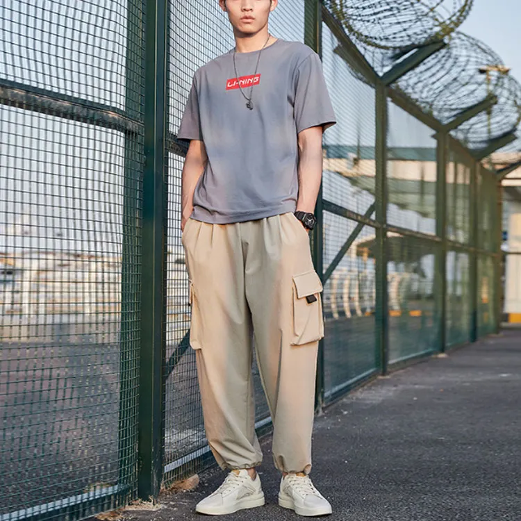 LiNing Sports Fashion Collection T Shirt Unisex Flint Stones Blue-2