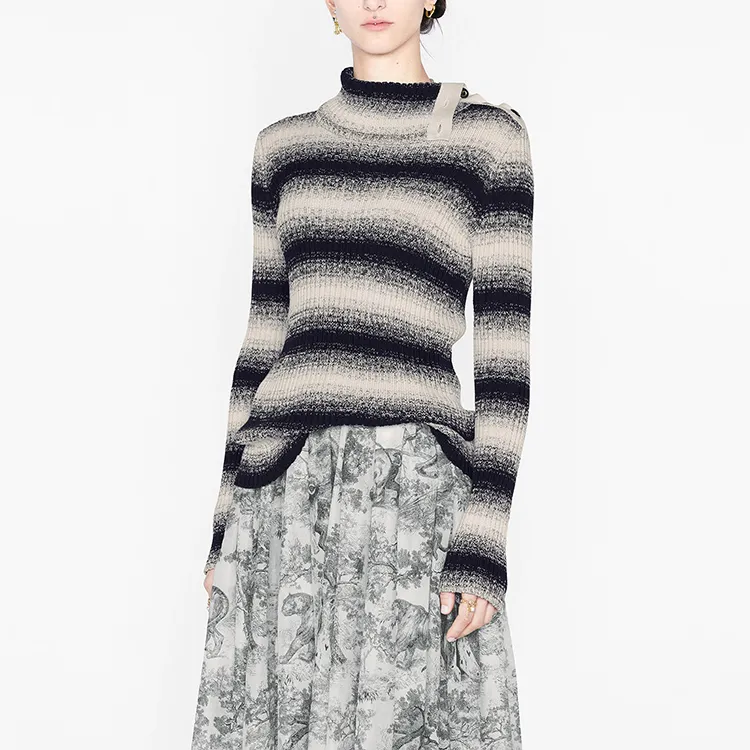 DIOR Quarterly New Products Sweaters Women's Navy-4