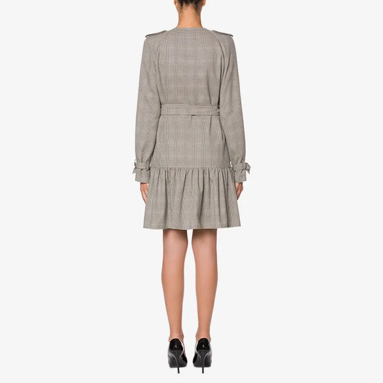 MOSCHINO Trench Coats Women's Gray-1