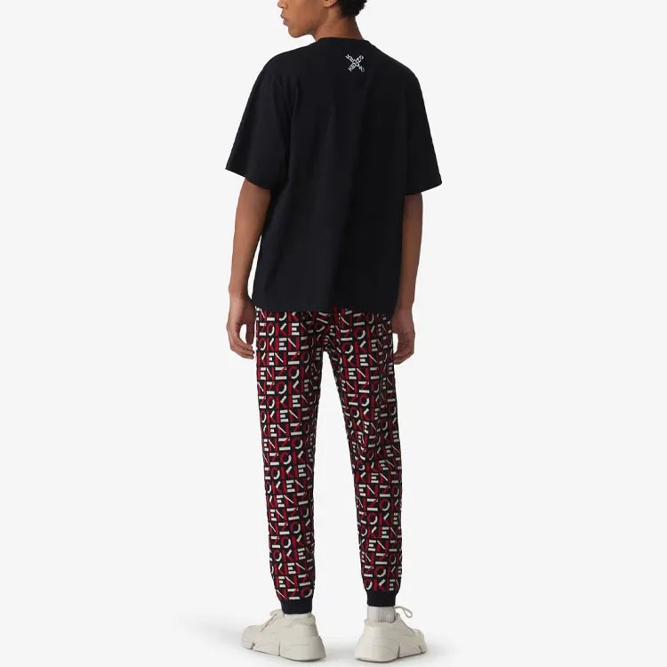 KENZO Letter Logo T Shirt Men's Black-3