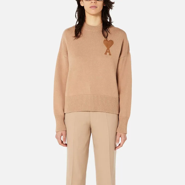 AMIPARIS Paris Ami De Coeur V-Neck Knitted Jumper-2