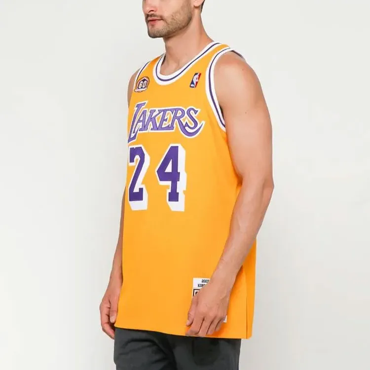 Mitchell & Ness Basketball Jerseys Men's Yellow-5