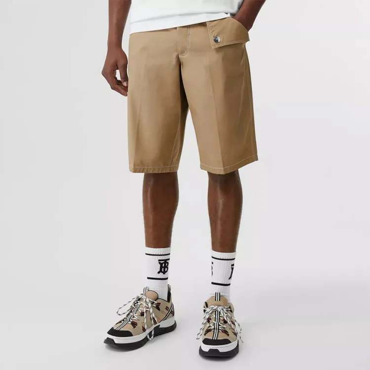 Burberry Casual Shorts Men Khaki-3