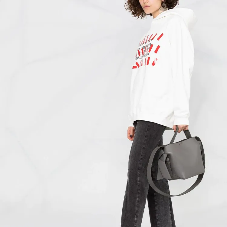 Maison Margiela Tape Logo Print Hoodie-4