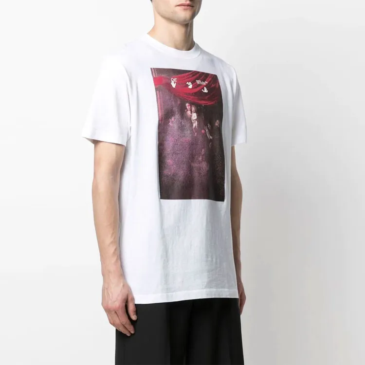 OFF WHITE Regular Fit Caravaggio Painting T shirt-3