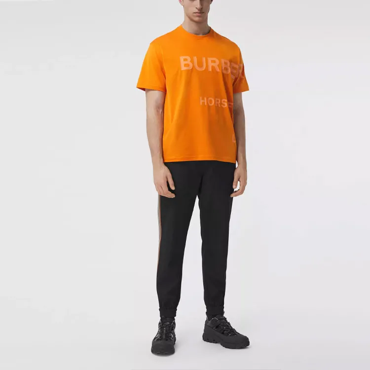 Burberry T-Shirts Men Deep Orange-1