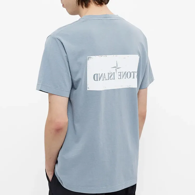 STONE ISLAND T Shirts Men Blue-2