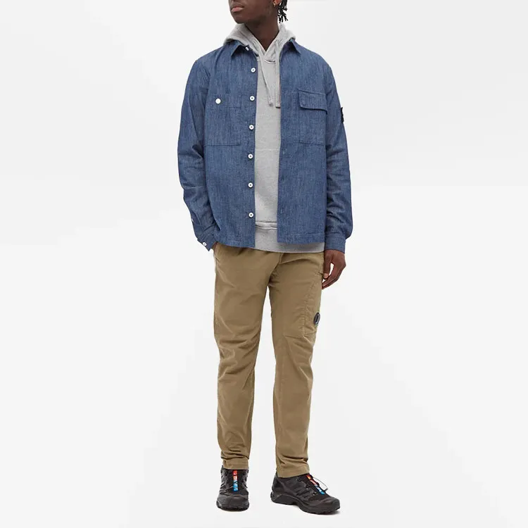 STONE ISLAND Shirts Men Blue-3