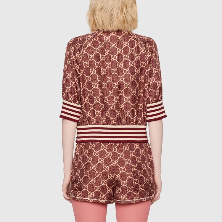 GUCCI Gg Supreme Print Silk Jacket-2