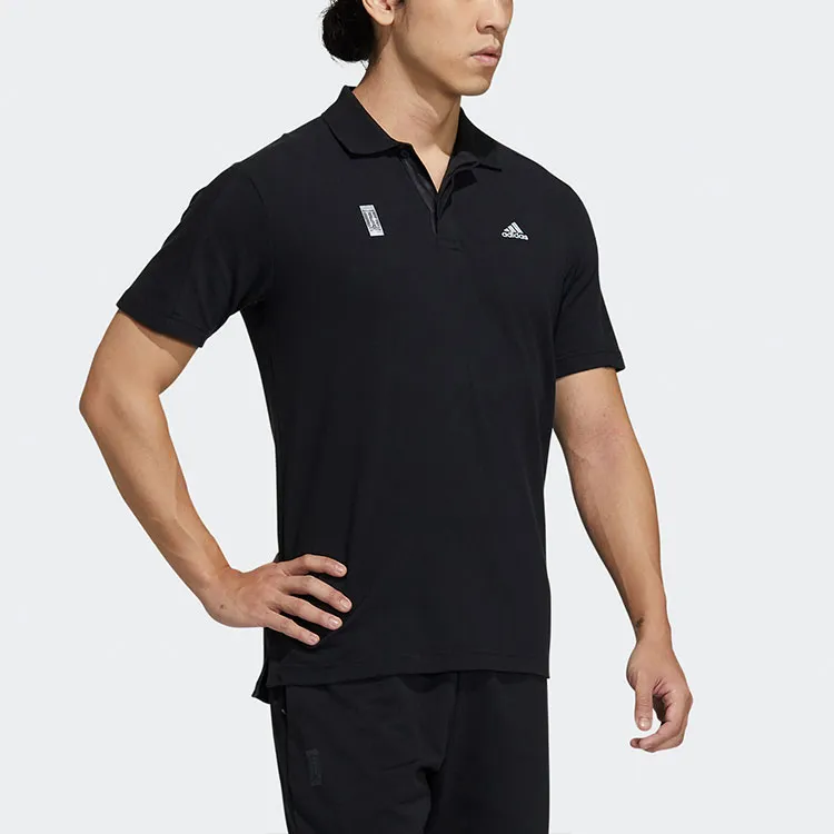 Adidas Polo Shirts Men Black-3