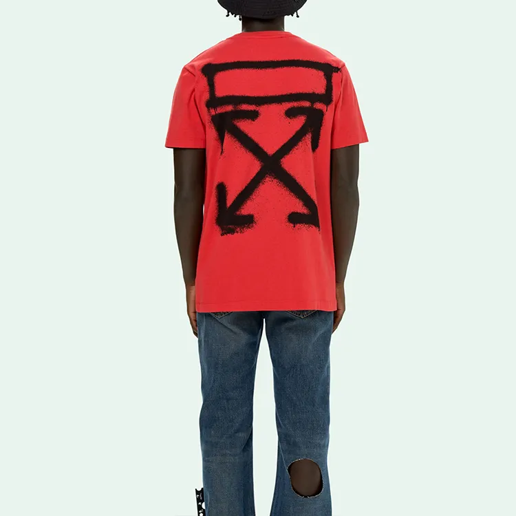 OFF WHITE SS21 T Shirts Men Red-2