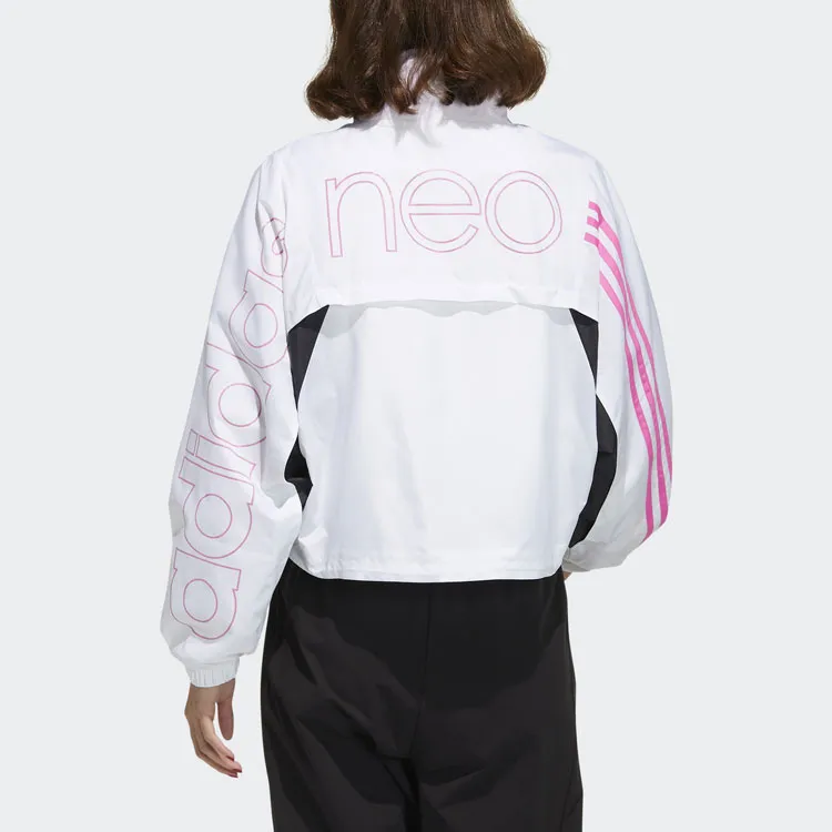 Adidas Neo Jackets Women's White Pink-2