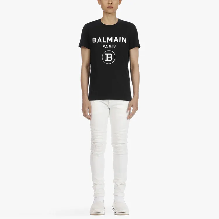 BALMAIN Silver Foil T Shirt-3