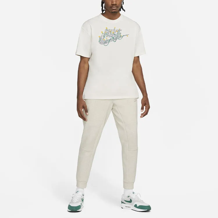 Nike T Shirts Men White-3