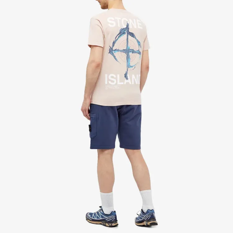 STONE ISLAND T Shirt Men's Pink-2