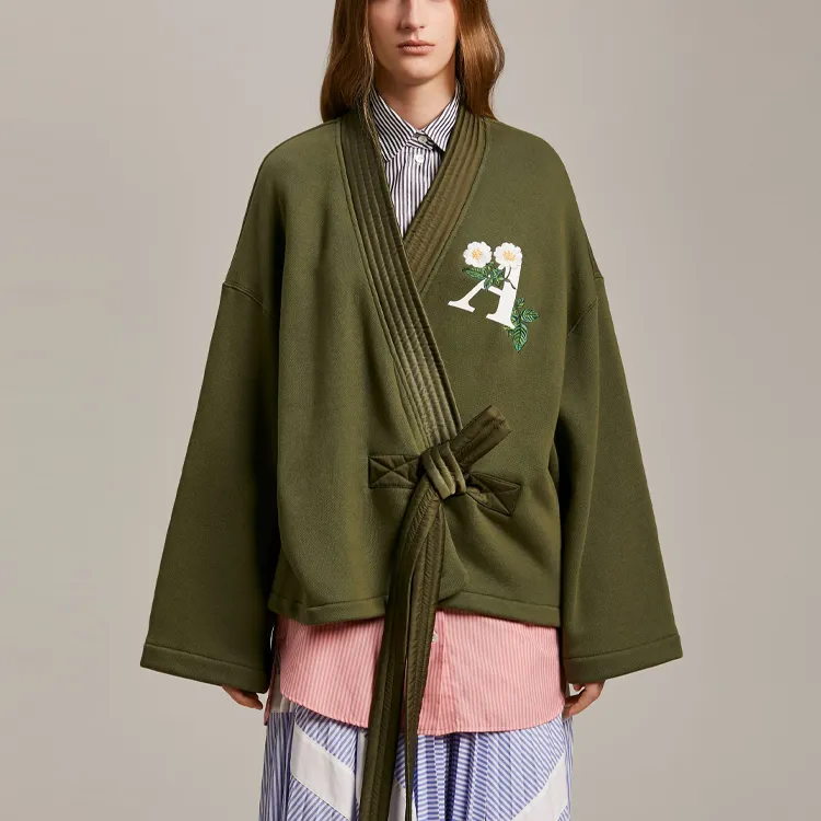 PALM ANGELS Daisy Cotton Kimono-2