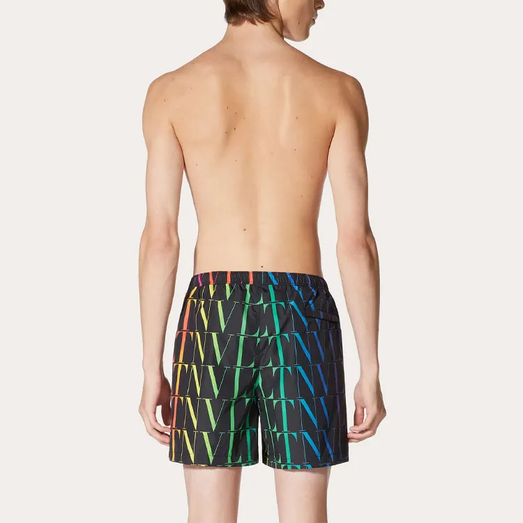 Valentino Casual Shorts Men Black-4