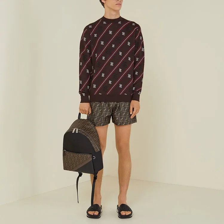 FENDI Ff Drawstring Swim Shorts-3