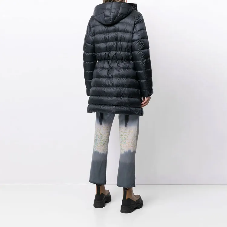 Moncler Gnosia Cowneck Long Jacket 'Navy'-3