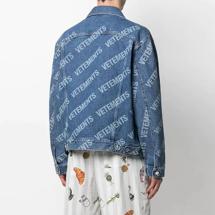 Vetements Denim Jackets Unisex Blue-4