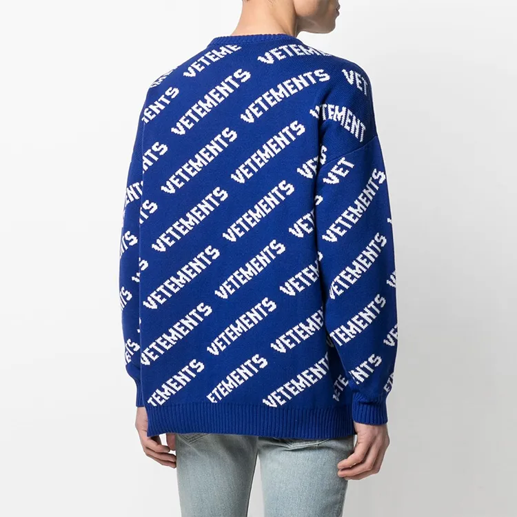 Vetements Sweaters Unisex Blue-3