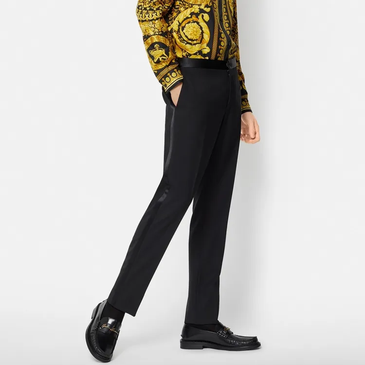 VERSACE Cargo Pants Men Black-3