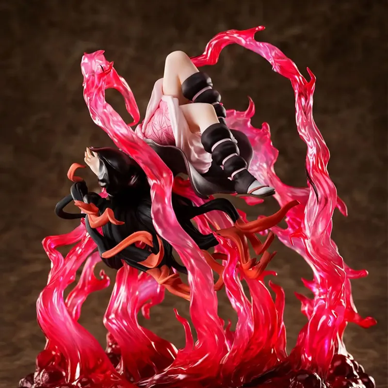 Aniple Nezuko Kamado Demon Slayer  Kimetsu No Yaiba Blood Demon Art Burst Blood Ver. 20cm Scale Figures-2