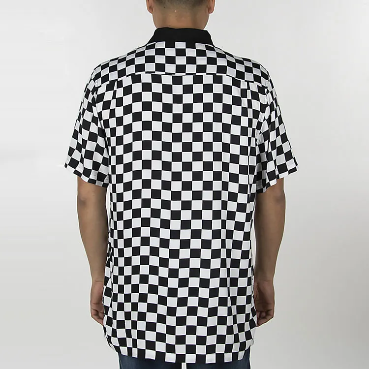Vans CHECKER CAMP Shirts Men Black-2